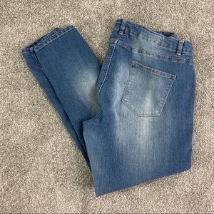 Reign plus size 20 skinny jeans medium wash